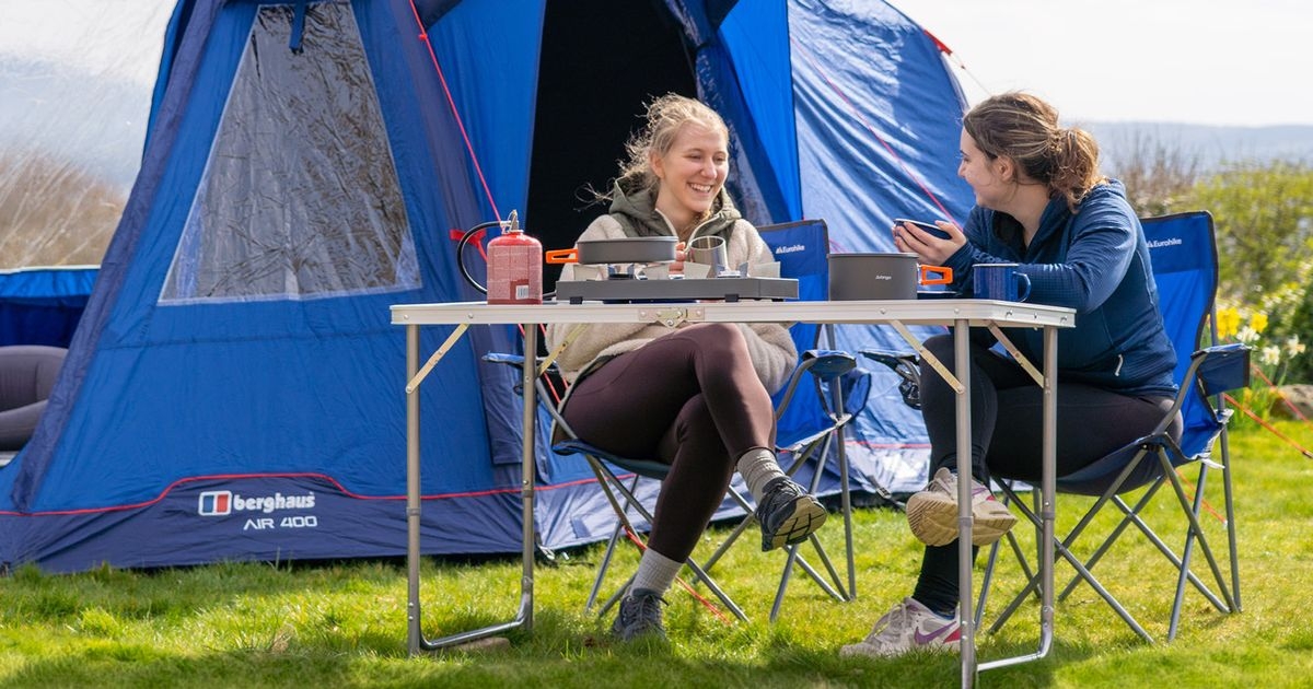 Camping sale including tent that stood 'a month's rain in a day' now £146 off