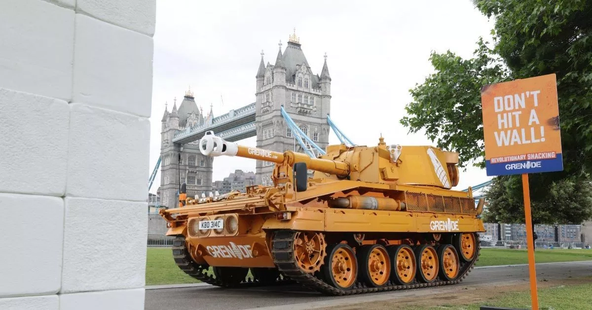 17-tonne tank smashes through wall to spotlight UK's overlooked energy crisis