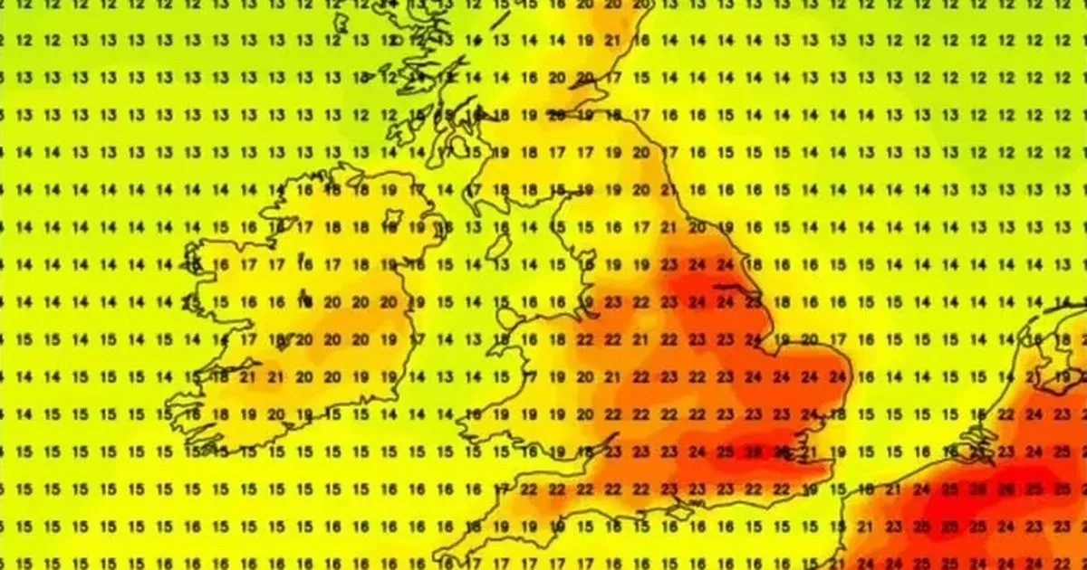 UK heatwave as 'Caribbean jet stream' to hit Brits - but 23 counties to miss out