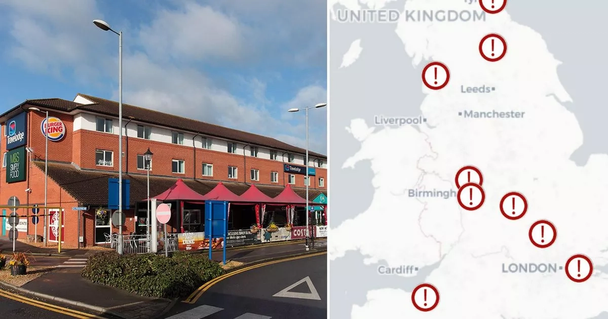 Worst motorway services mapped - 'stale urine smell' and an 'absolute disgrace'