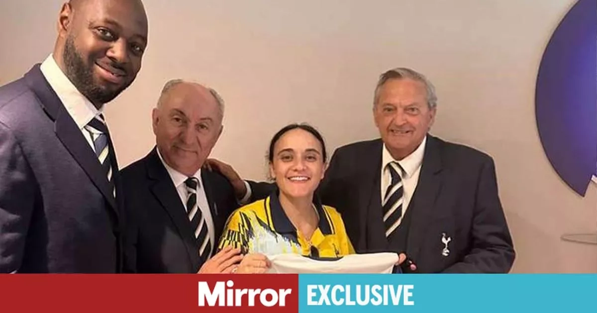 Brit held hostage by Hamas returns to England and meets Spurs legends