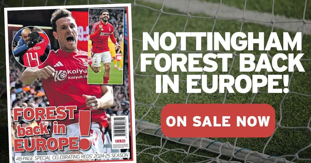 Get your Nottingham Forest back in Europe celebration souvenir edition