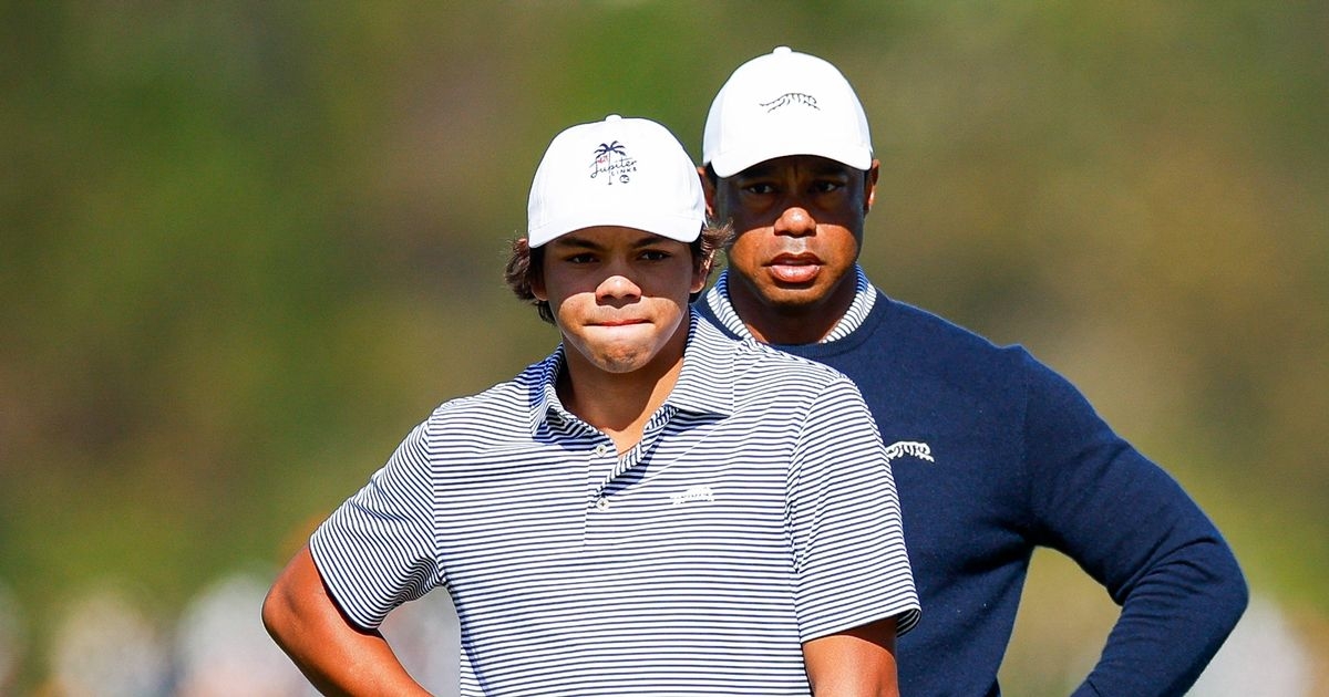 Tiger Woods told son Charlie not to copy him as he offered Rory McIlroy advice