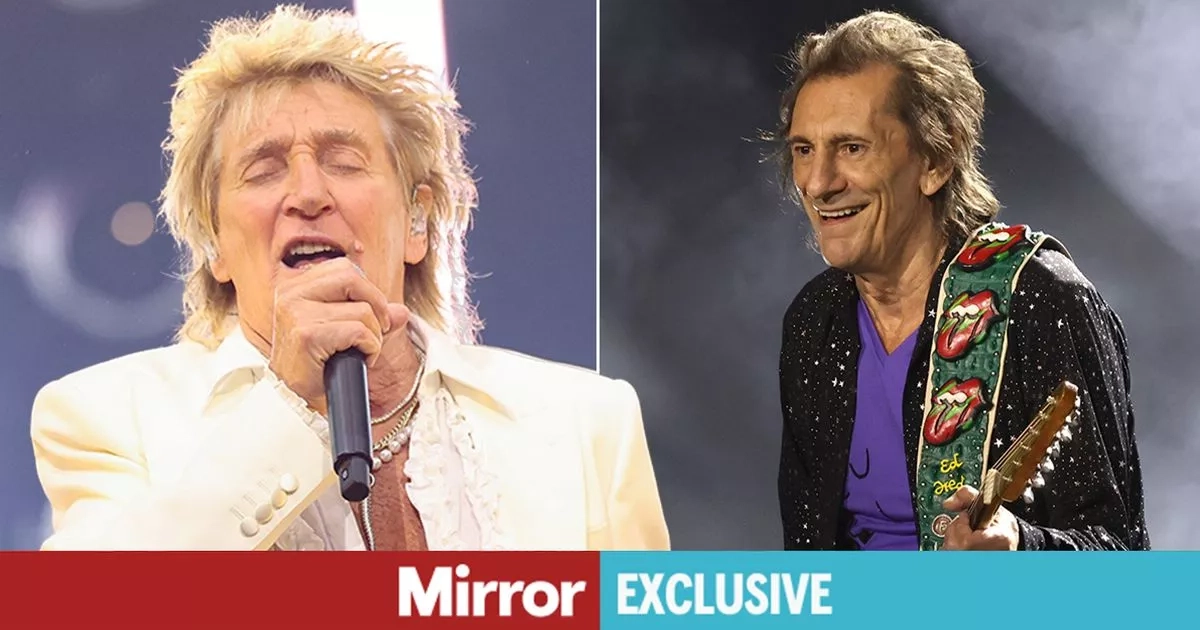 Rod Stewart's unlikely fake name given at hotels after they banned his band
