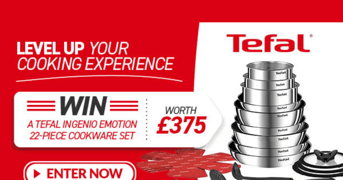 Win a 22-piece Tefal Ingenio Emotion Cookware set worth £375