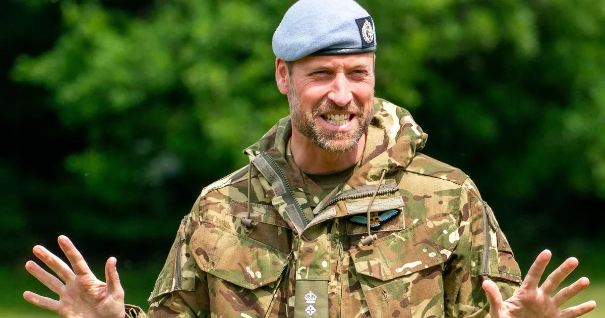 William jokes about family being 'mixed bag' on visit to Harry's old regiment