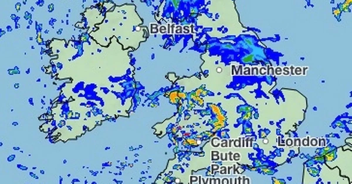Brits to be soaked as a month's worth of rain set to fall in space of just hours