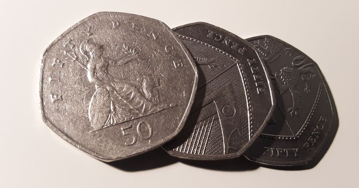 50p with unusual error making it worth 80 times its face value