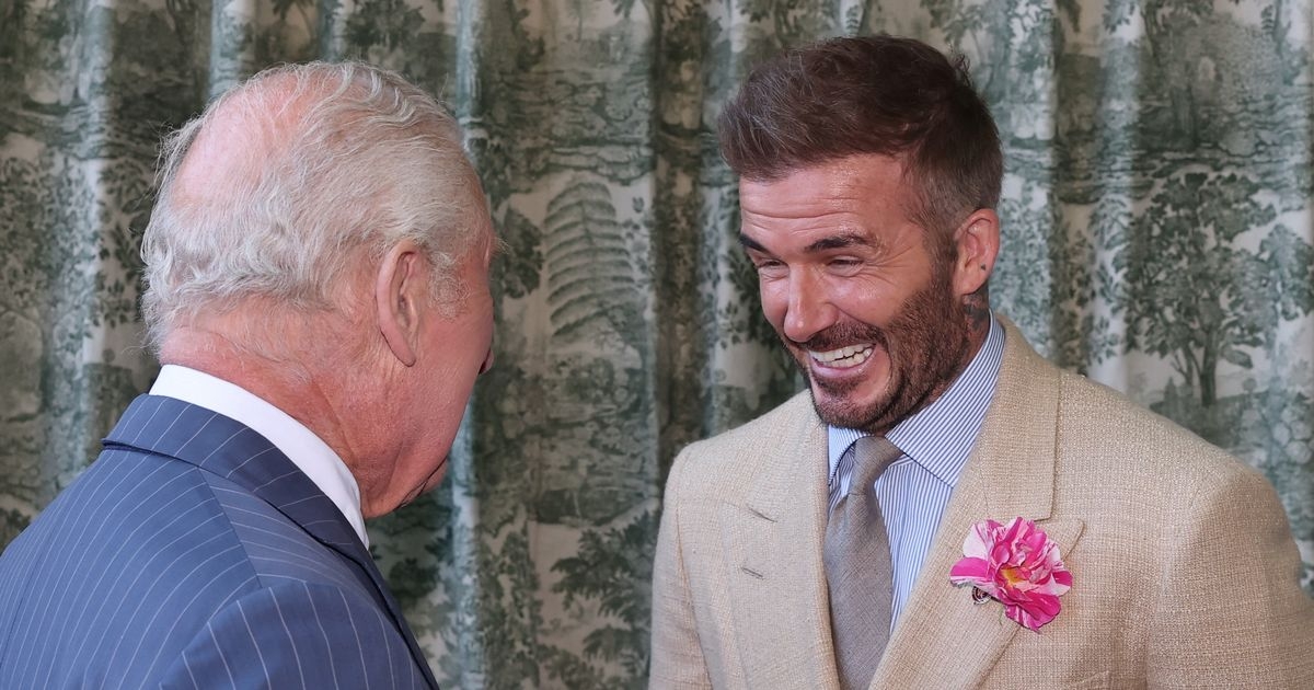 David Beckham reaction to knighthood joke in front of King Charles says it all