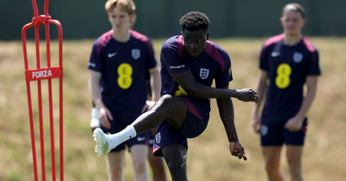 Bukayo Saka injury worry for England after Arsenal star misses training