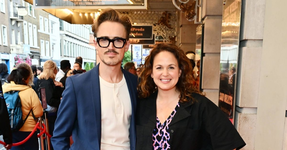 Giovanna Fletcher admits 'it's hard leaving' as husband Tom pleads 'can you not'