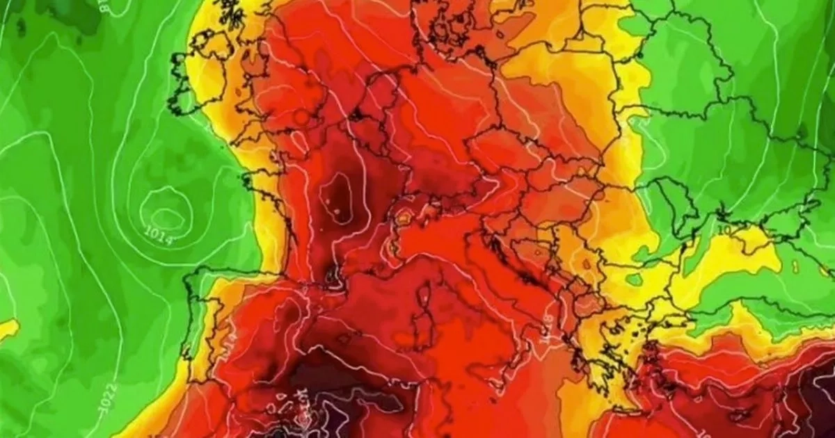 Maps show exact date Bris to bask in scorching 34C 'Spanish plume' heatwave