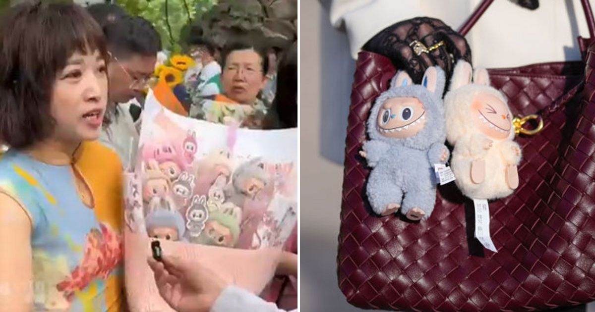 Student gifted Labubu bouquet as viral toy charm craze continues