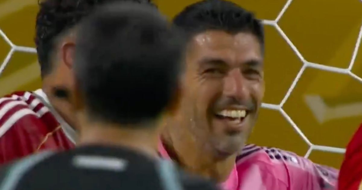 Luis Suarez laughs as Lionel Messi endures frustrating start to Club World Cup