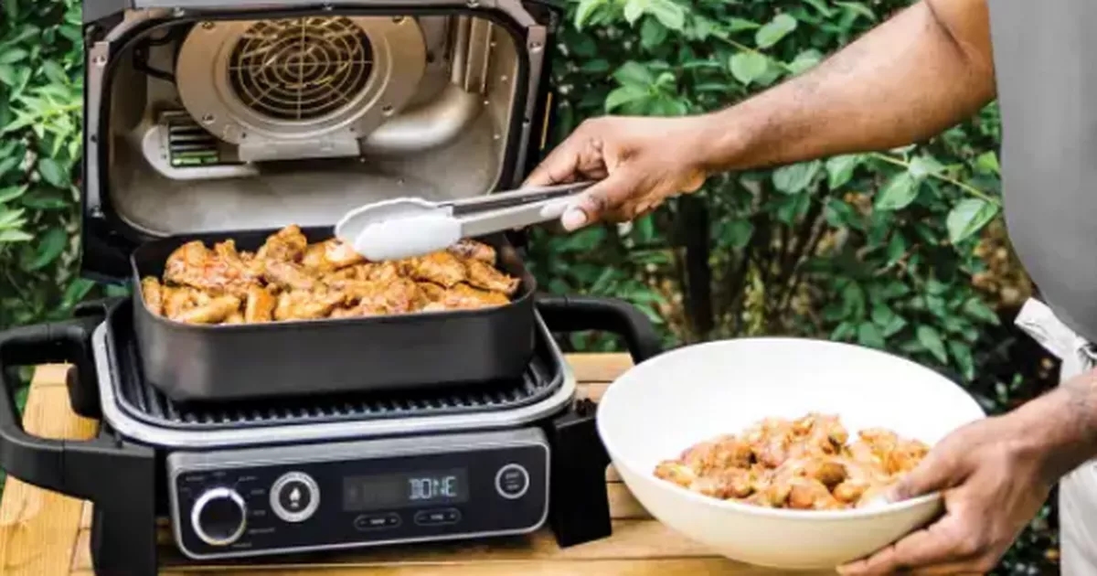 Ninja woodfire electric barbecue and grill now £70 off