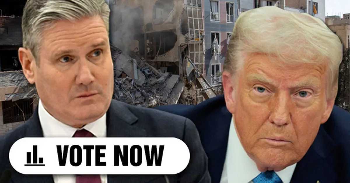 Have your say on whether the UK should get involved in the Iran-Israel conflict
