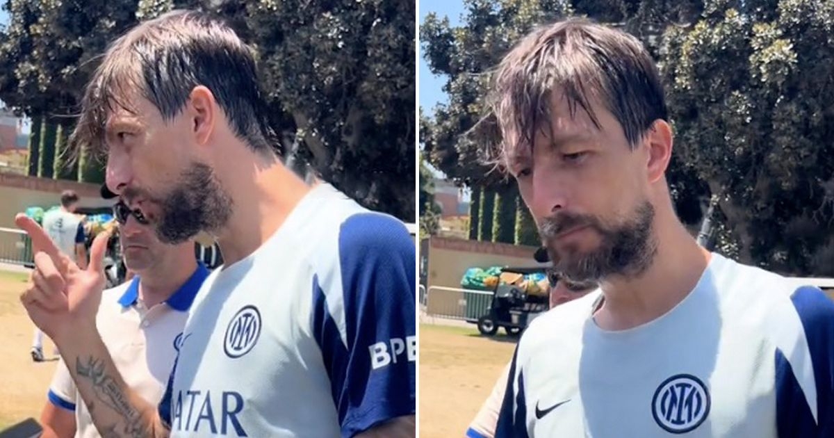 Inter Milan star tells PSG fan 'I'll beat the s*** out of you' after UCL jibe