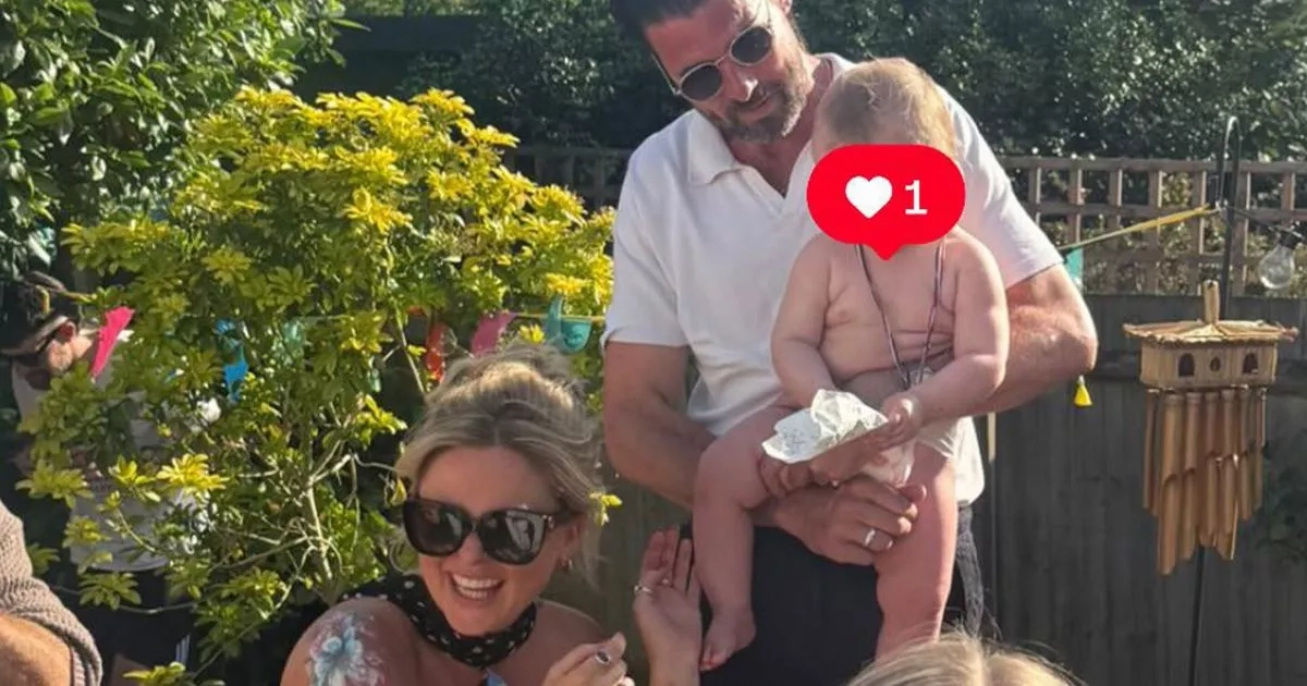 Emily Atack's sun-soaked party to celebrate first birthday of baby son Barney