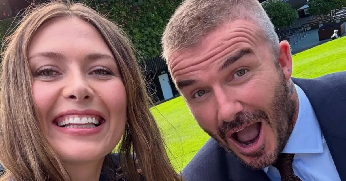 Wimbledon champion unrecognisable as she takes selfie with Beckham on Day One