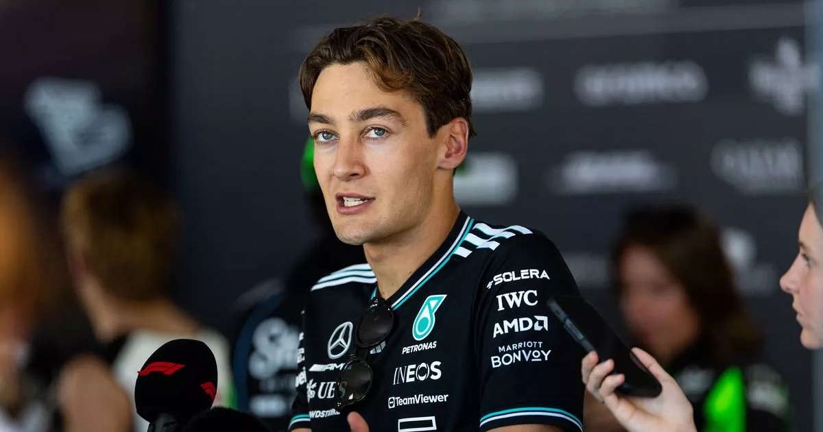 Brad Pitt and George Russell's awkward incident before gatecrashed F1 interview