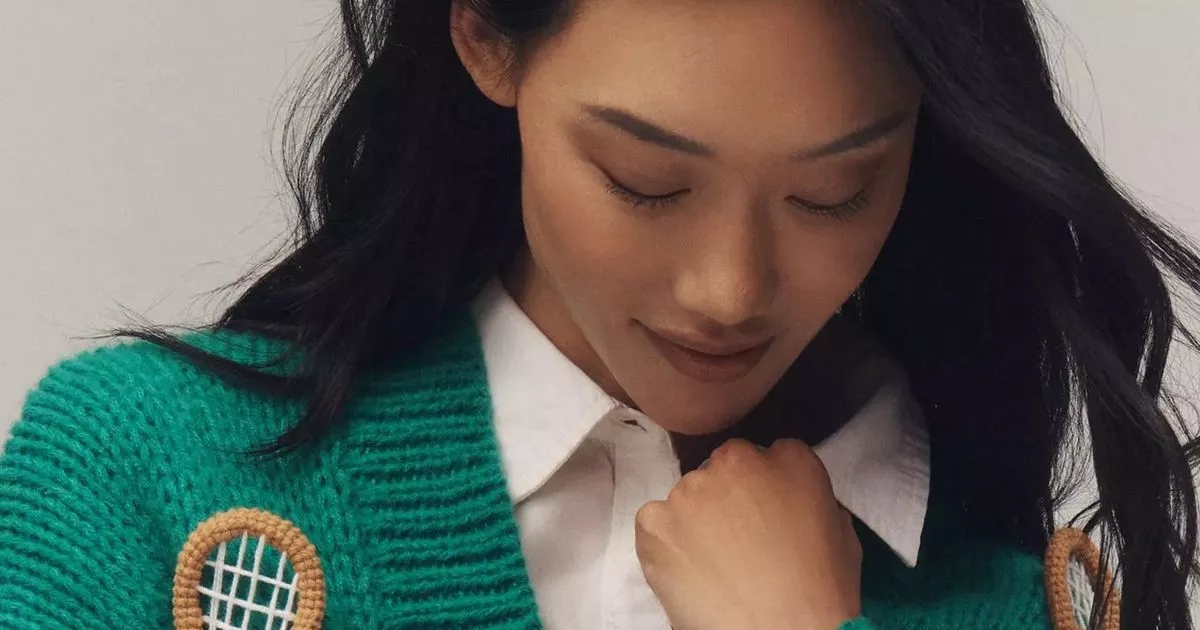 Anthropologie's tennis-themed cardigan is a must-buy for Wimbledon fans