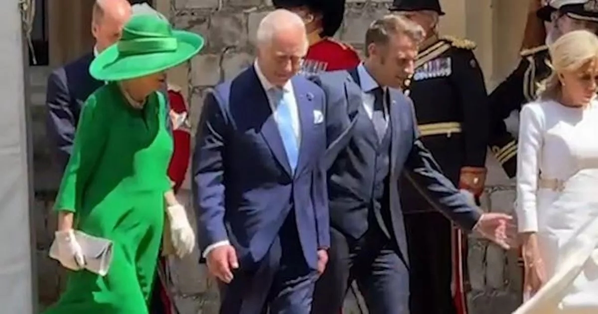 Emmanuel Macron brutally ignored by wife yet again during chat with Charles