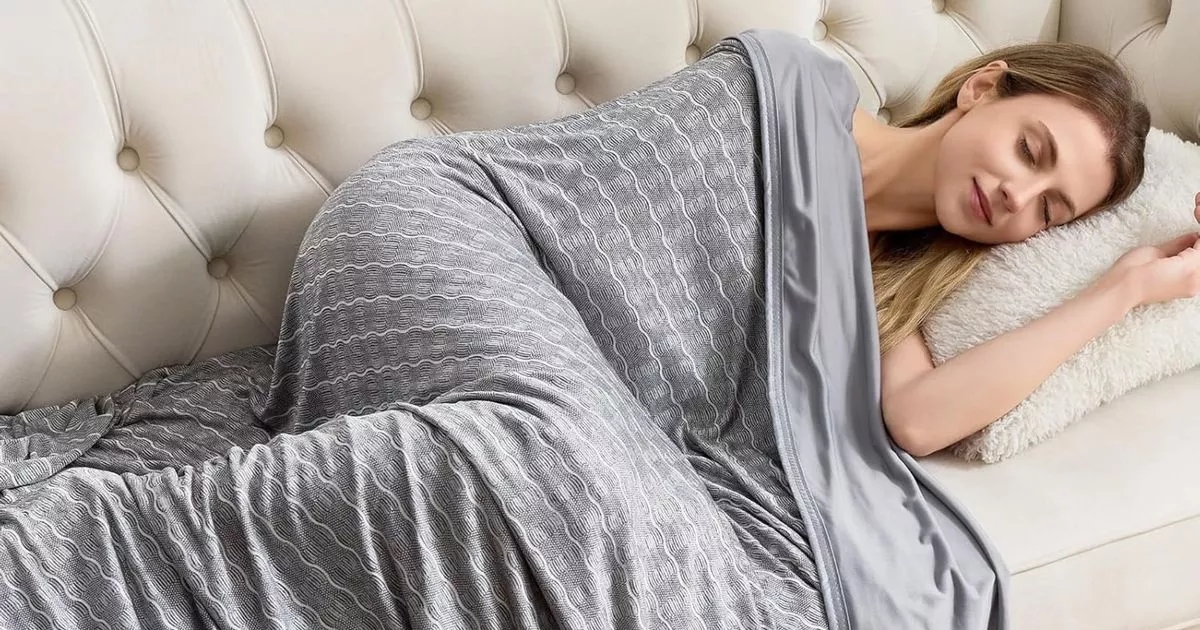 Shoppers battle heatwave with cooling blanket now £26 in Prime Day deal