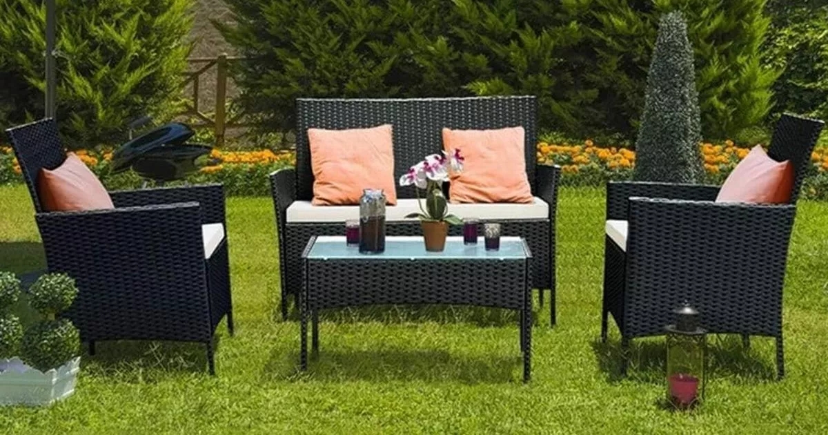 ‘Sturdy' and ‘very comfortable' Amazon rattan garden furniture set is under £100