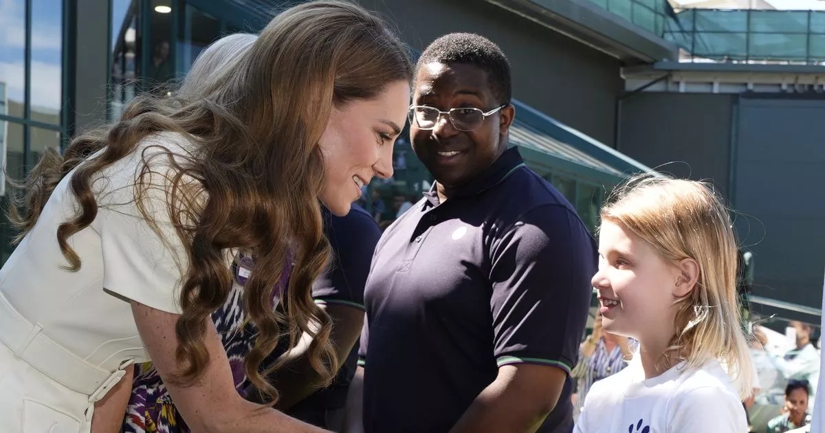 Sweet moment Kate Middleton gets advice from brave little girl, 8, at Wimbledon
