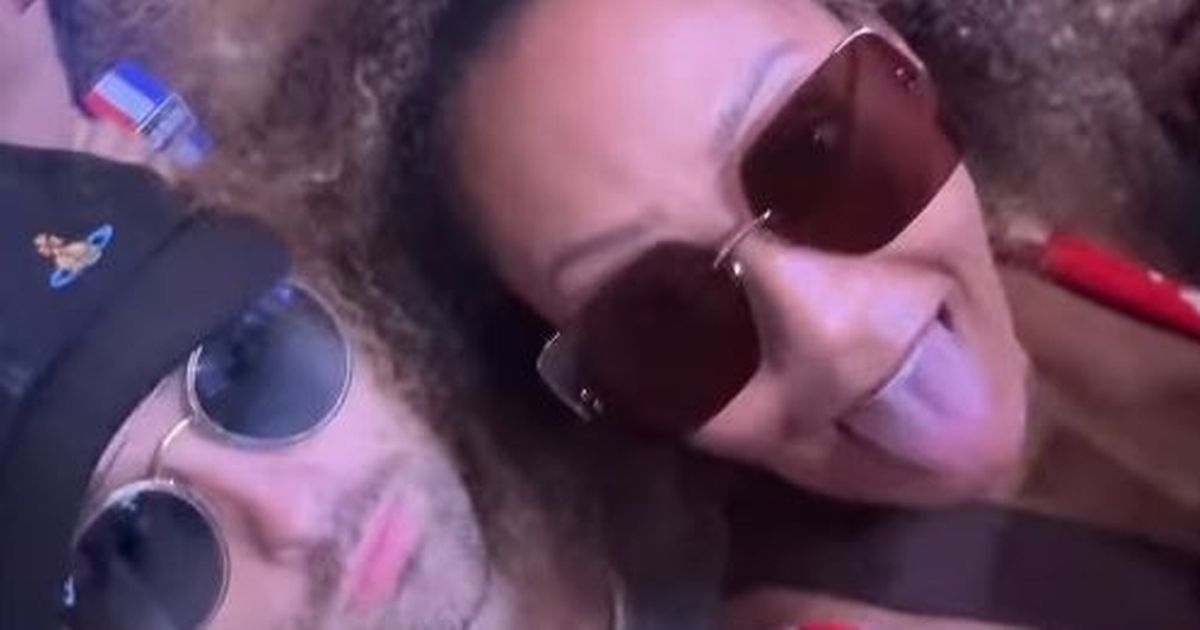 Newlywed Mel B and her husband honeymoon at Oasis gig with her famous cousin