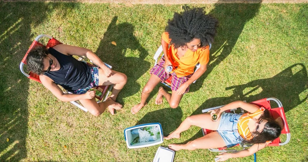 Police tell anyone sunbathing in their garden to 'be careful'