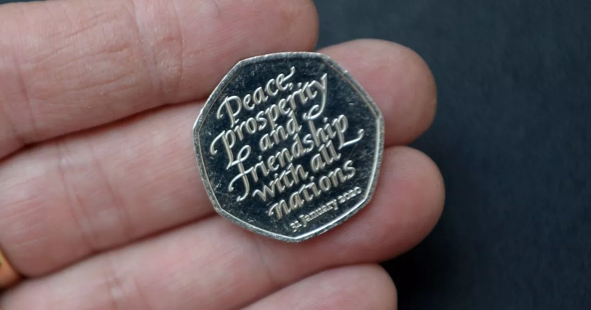 Rare 'Brexit' 50p coin worth £40,000 could be in your change