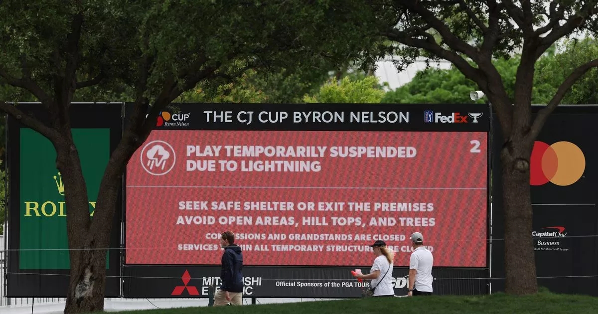 Golfer, 28, dies after being struck by lightning at course as player questions course safety