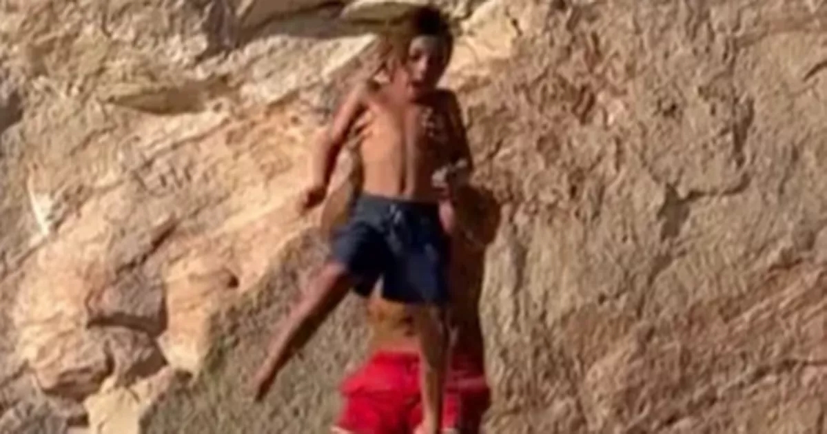 Influencer dad throws his screaming son, 7, off cliff to 'teach him a lesson'