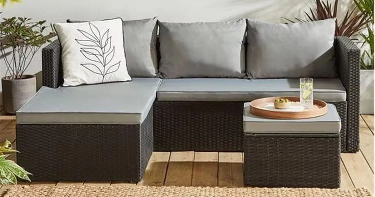 ‘Good quality' and ‘very comfy' garden corner sofa slashed from £500 to £130 for the next heatwave