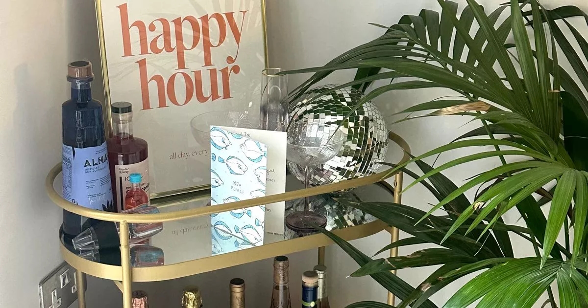 My new Next drinks trolley looks like a £700 Soho Home model and gets so many compliments