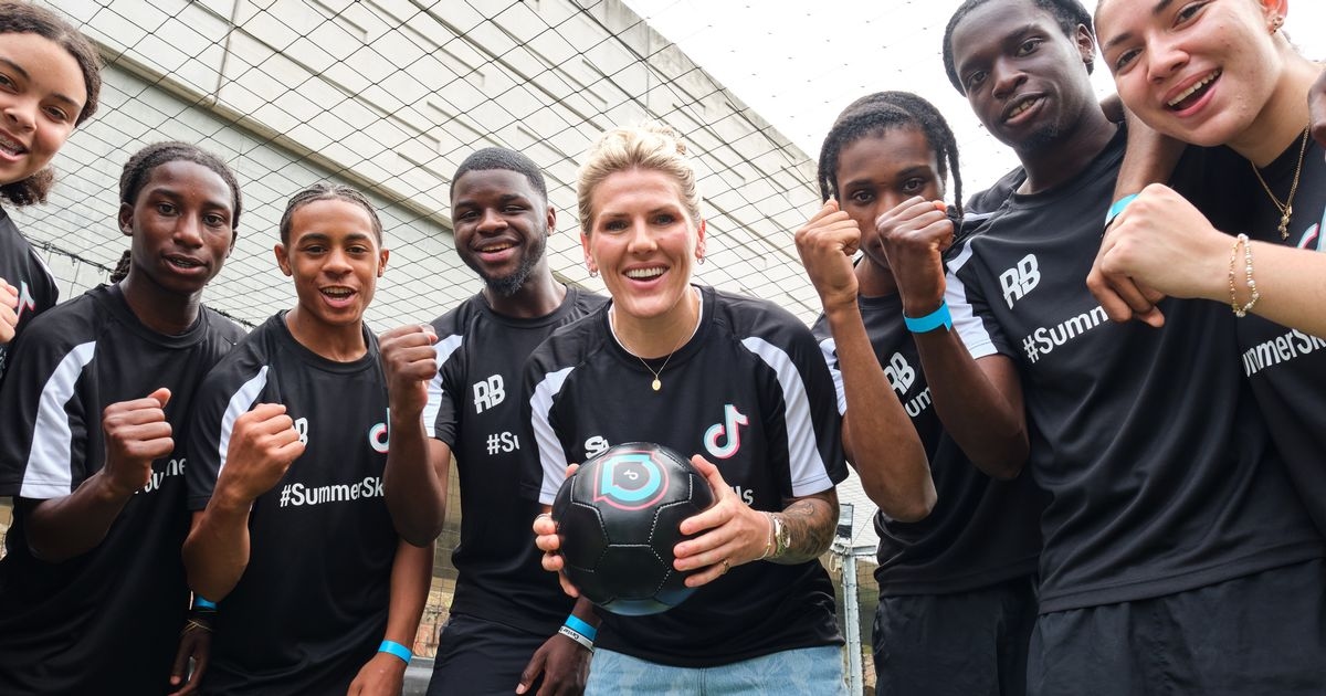 Lioness legend Millie Bright teaches teens football in new TikTok initiative