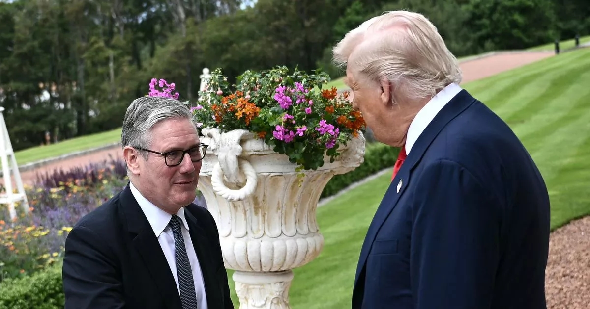 Lip reader reveals exactly what Donald Trump and Keir Starmer said on golf course