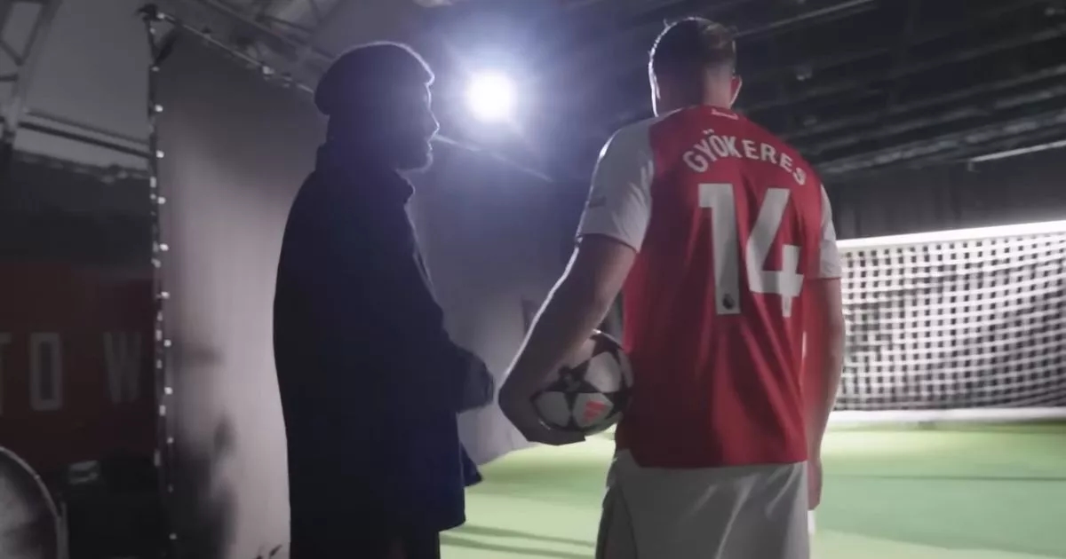 Viktor Gyokeres makes telling two-word comment in behind the scenes Arsenal clip
