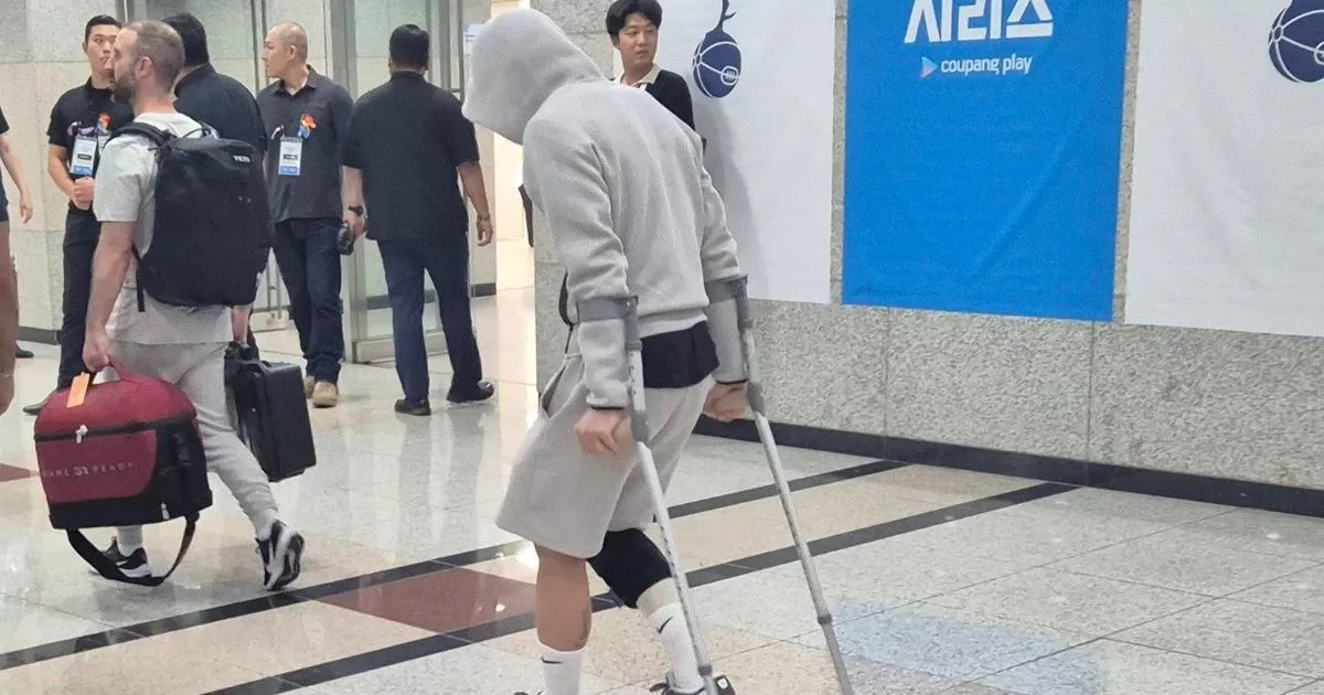 Thomas Frank offers 'bad' James Maddison update as Spurs star leaves stadium on crutches