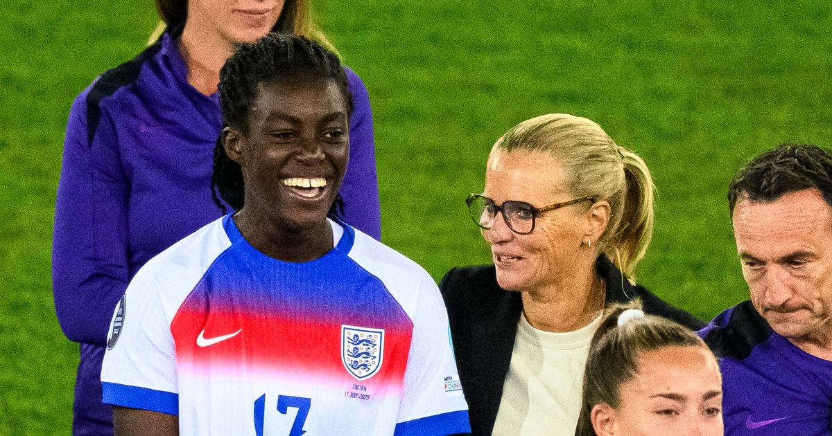 Michelle Agyemang displays true colours as she shows Sarina Wiegman how she feels