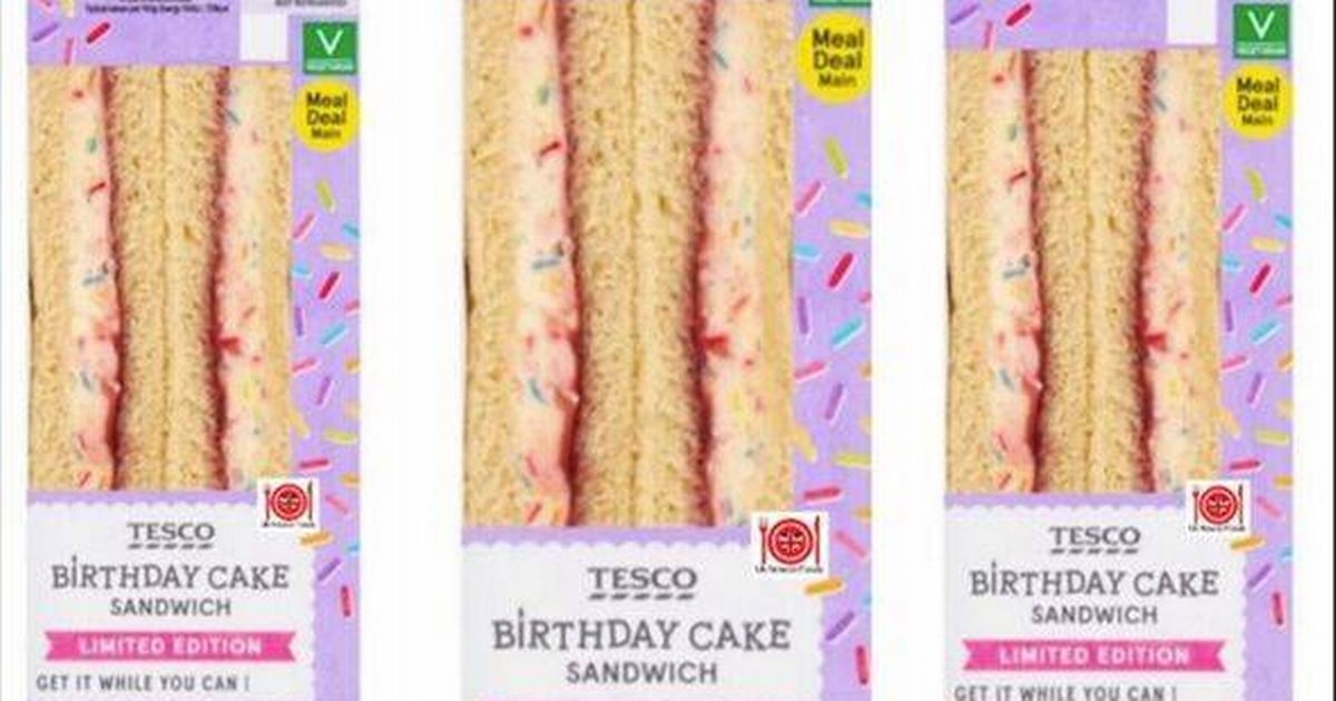 Tesco's birthday cake sandwich launch divides shoppers