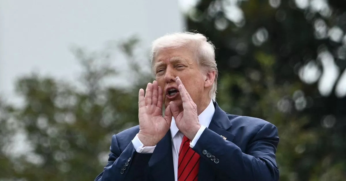 Donald Trump makes bizarre arm gesture after saying he'll put nukes on White House roof