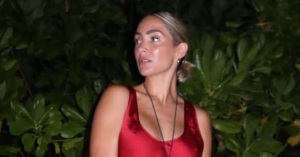 Frankie Bridge hails her red satin midi the ‘best holiday dress' from her tropical getaway