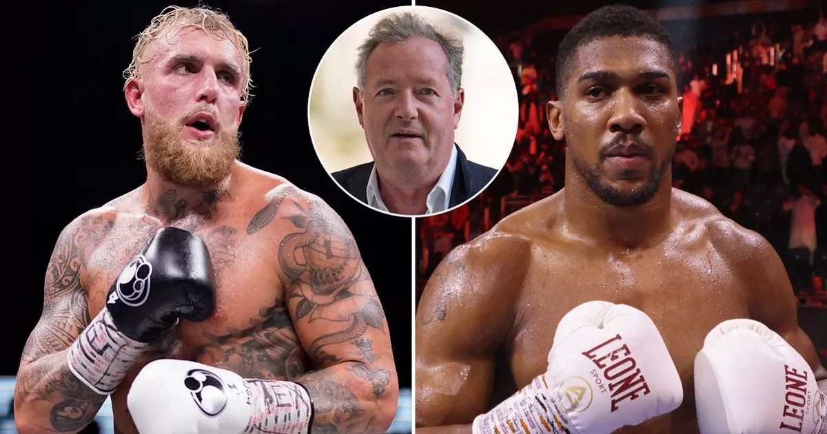 Piers Morgan makes humbling Jake Paul climbdown ahead of potential Anthony Joshua fight
