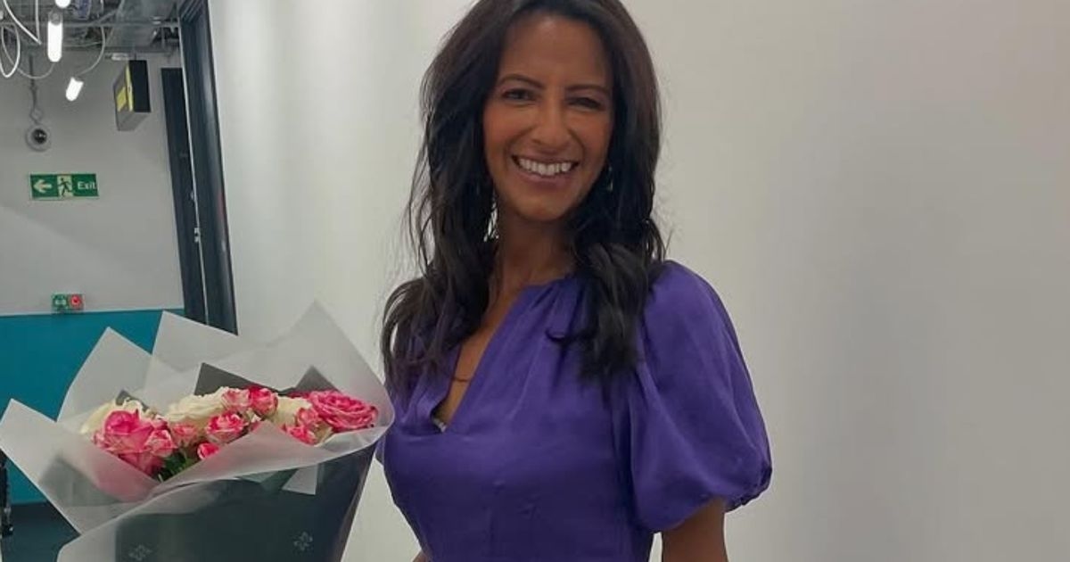 Ranvir Singh's flattering and breezy GMB midi dress is perfect for heatwave dressing