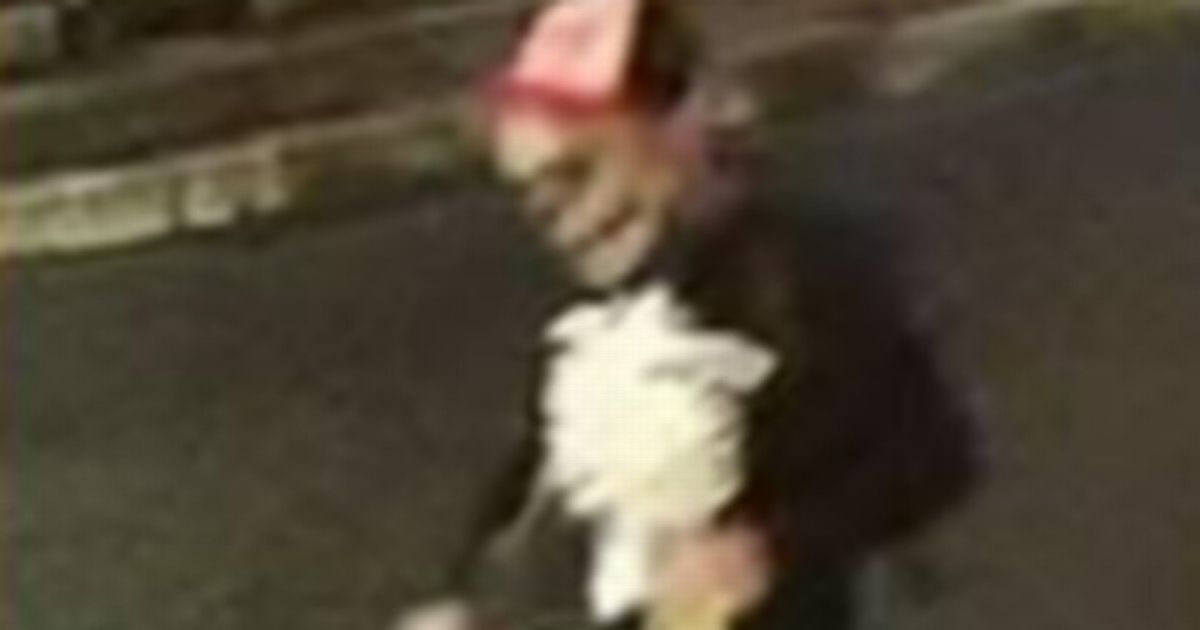 Town terrorised by 'skeleton thief' as CCTV shows prowler in creepy outfit