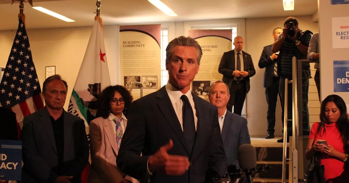 Gavin Newsom blasts Trump's 'sick and pathetic' Border Patrol raid 'message' to Dems