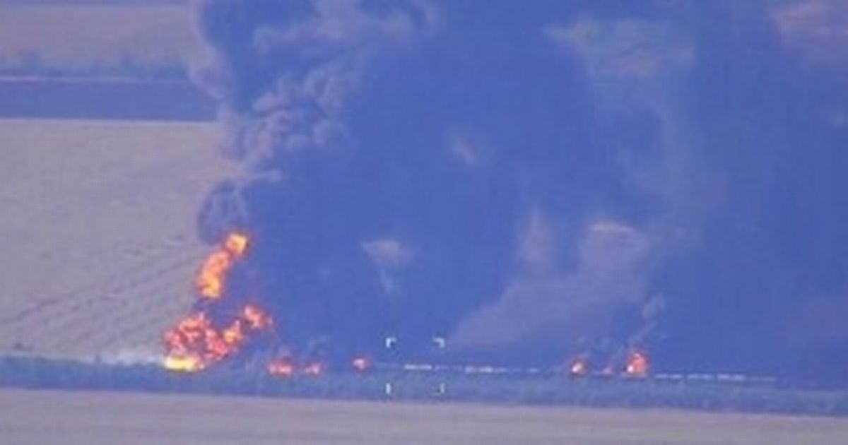Ukraine 'destroys key Russian train' in massive blow to Putin as 'nothing left alive'