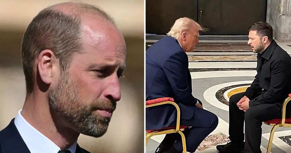 Prince William's role in Pope funeral talks between Trump and Zelensky